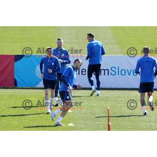 during practice session of Slovenia National football team at NNC Brdo, Slovenia on March 21, 2023