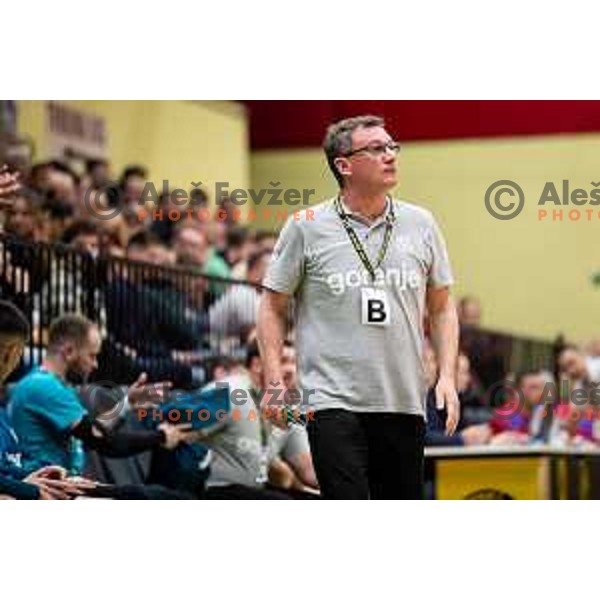 Zoran Jovicic in action during EHF European Cup handball match between Gorenje Velenje and Vojvodina in Red Hall, Velenje, Slovenia on March 25, 2023