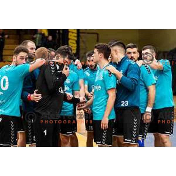 in action during EHF European Cup handball match between Gorenje Velenje and Vojvodina in Red Hall, Velenje, Slovenia on March 25, 2023