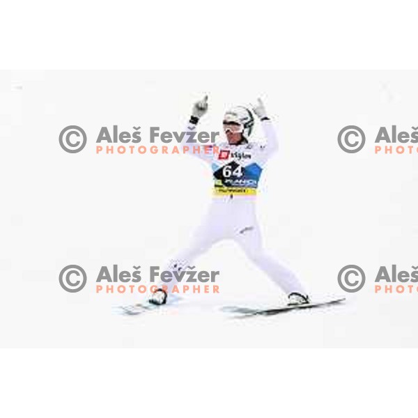 Anze Lanisek (SLO) during Qualification of Men\'s Ski Flying Individual at the Final of FIS Ski jumping World Cup in Planica, Slovenia on March 30, 2023