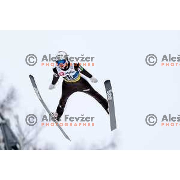 Rok Masle (SLO) competes in Qualification of Men\'s Ski Flying Individual at the Final of FIS Ski jumping World Cup in Planica, Slovenia on March 30, 2023