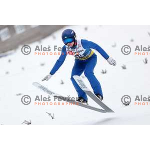 Yevhen Marusiak (UKR) competes in Qualification of Men\'s Ski Flying Individual at the Final of FIS Ski jumping World Cup in Planica, Slovenia on March 30, 2023
