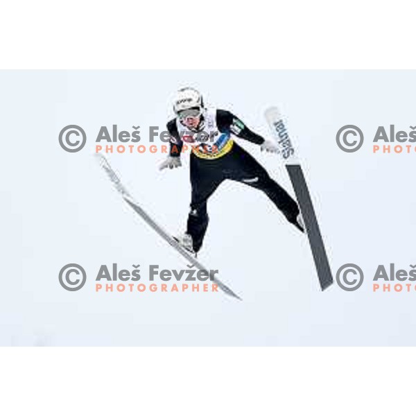 Lovro Kos (SLO) competes in Qualification of Men\'s Ski Flying Individual at the Final of FIS Ski jumping World Cup in Planica, Slovenia on March 30, 2023