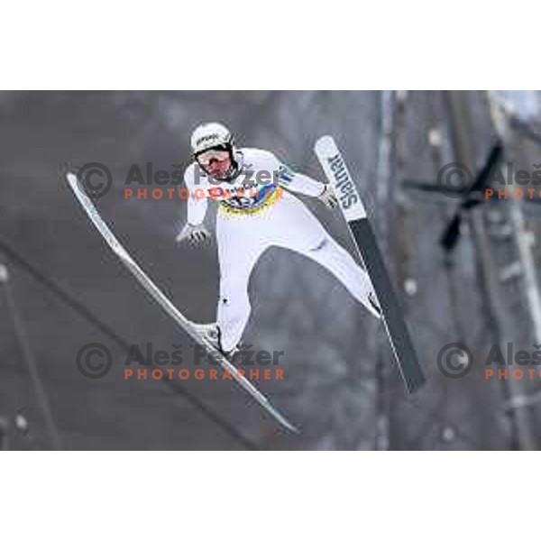 Domen Prevc (SLO) competes in Qualification of Men\'s Ski Flying Individual at the Final of FIS Ski jumping World Cup in Planica, Slovenia on March 30, 2023