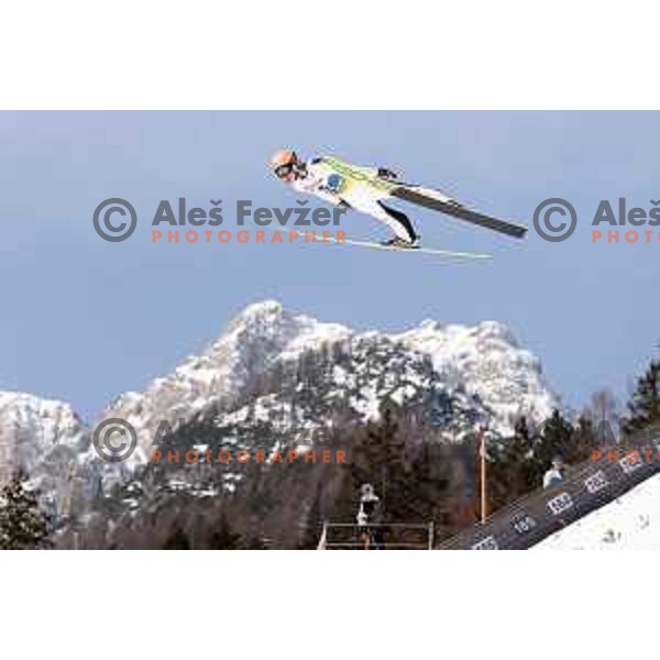 Jan Hoerl (AUT) competes in Qualification of Men\'s Ski Flying Individual at the Final of FIS Ski jumping World Cup in Planica, Slovenia on March 30, 2023
