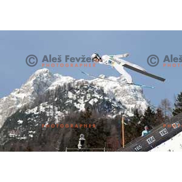 Domen Prevc (SLO) competes in Qualification of Men\'s Ski Flying Individual at the Final of FIS Ski jumping World Cup in Planica, Slovenia on March 30, 2023