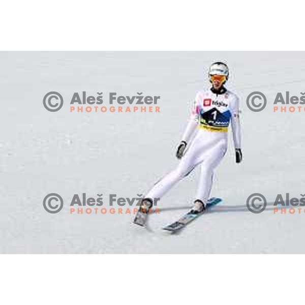 Patrik Vitez (SLO) competes in Qualification of Men\'s Ski Flying Individual at the Final of FIS Ski jumping World Cup in Planica, Slovenia on March 30, 2023