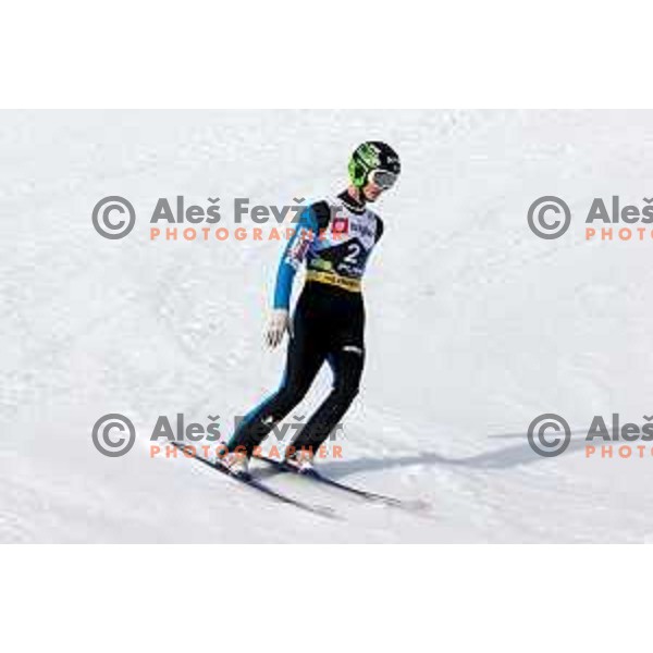 Rok Oblak (SLO) competes in Qualification of Men\'s Ski Flying Individual at the Final of FIS Ski jumping World Cup in Planica, Slovenia on March 30, 2023