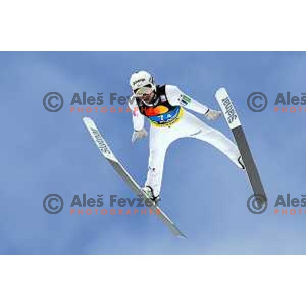 Anze Lanisek at the Final of FIS Ski Jumping World Cup, Planica, Slovenia on April 1, 2023 