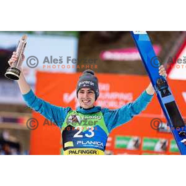 Timi Zajc (SLO) at the Final of FIS Ski Jumping World Cup, Planica, Slovenia on April 2, 2023 