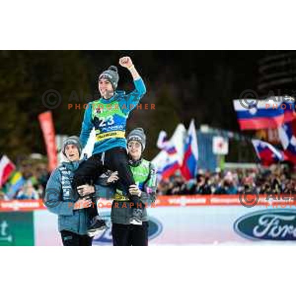 Timi Zajc (SLO) at the Final of FIS Ski Jumping World Cup, Planica, Slovenia on April 2, 2023 