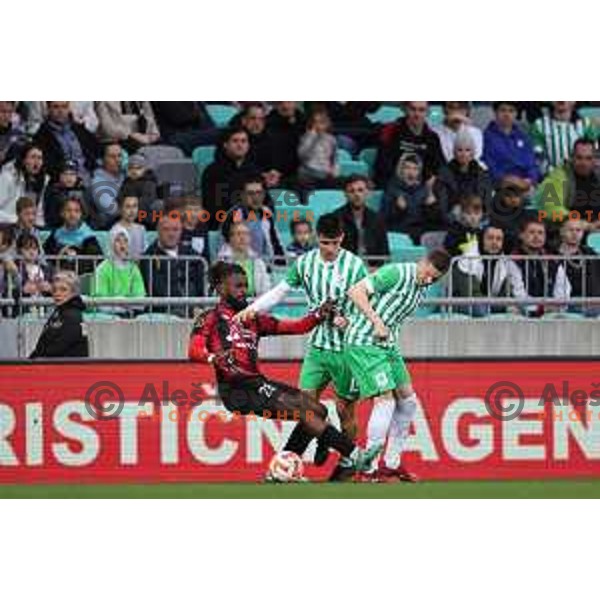 during Prva Liga Telemach 2022-2023 football match between Olimpija and Tabor Sezana in SRC Stozice, Ljubljana, Slovenia on April 2, 2023