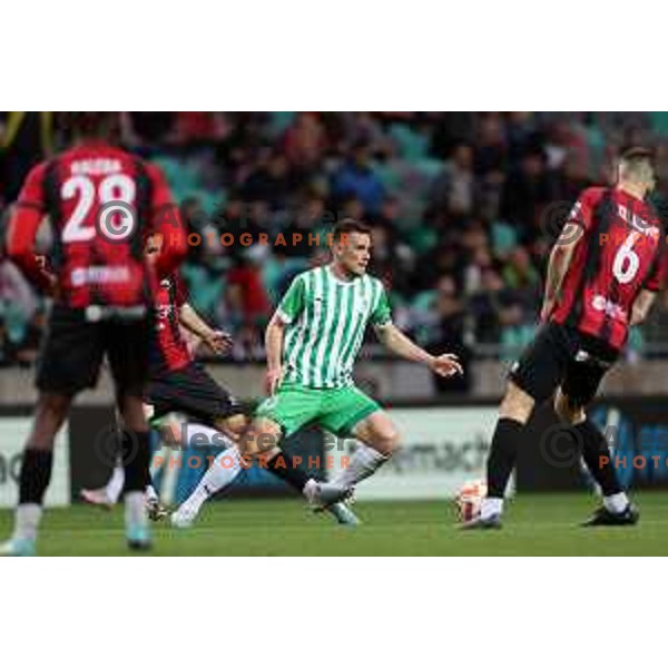 during Prva Liga Telemach 2022-2023 football match between Olimpija and Tabor Sezana in SRC Stozice, Ljubljana, Slovenia on April 2, 2023
