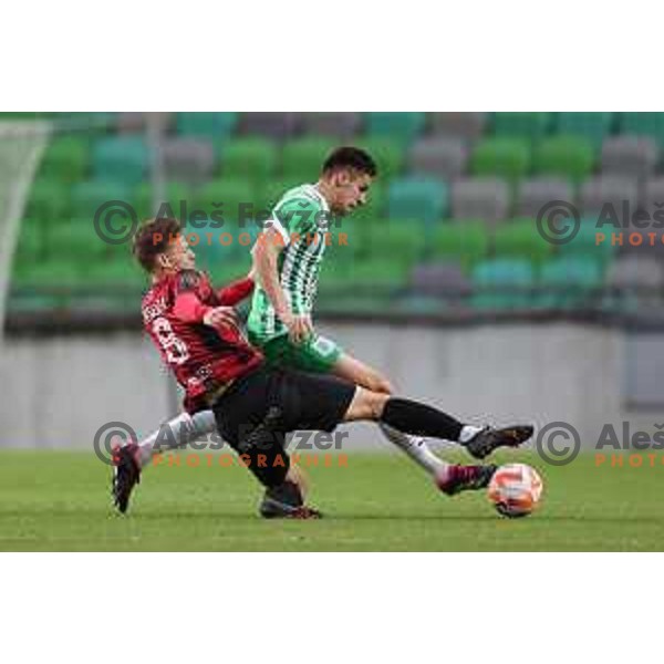 during Prva Liga Telemach 2022-2023 football match between Olimpija and Tabor Sezana in SRC Stozice, Ljubljana, Slovenia on April 2, 2023