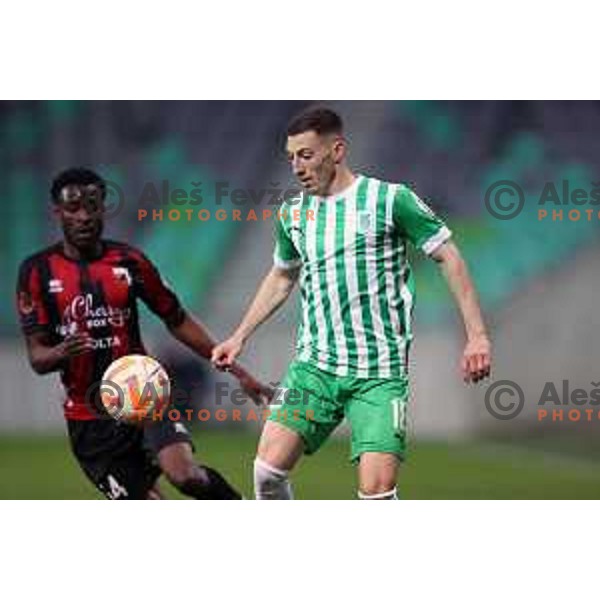 during Prva Liga Telemach 2022-2023 football match between Olimpija and Tabor Sezana in SRC Stozice, Ljubljana, Slovenia on April 2, 2023