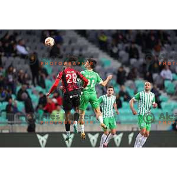 during Prva Liga Telemach 2022-2023 football match between Olimpija and Tabor Sezana in SRC Stozice, Ljubljana, Slovenia on April 2, 2023