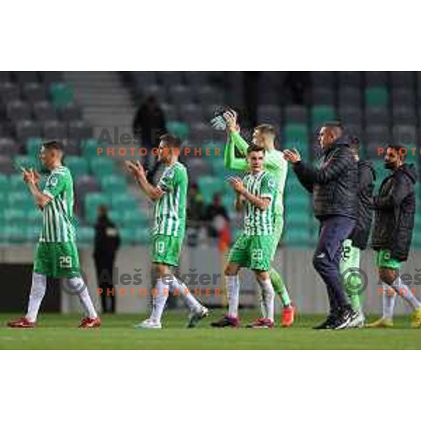 during Prva Liga Telemach 2022-2023 football match between Olimpija and Tabor Sezana in SRC Stozice, Ljubljana, Slovenia on April 2, 2023