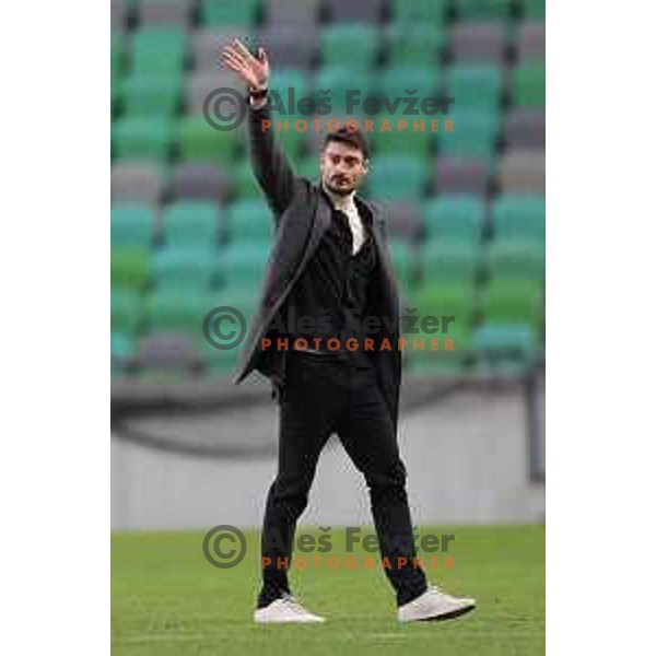 Albert Riera in action during Prva Liga Telemach 2022-2023 football match between Olimpija and Tabor Sezana in SRC Stozice, Ljubljana, Slovenia on April 2, 2023
