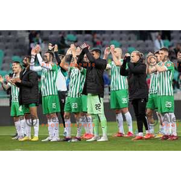 during Prva Liga Telemach 2022-2023 football match between Olimpija and Tabor Sezana in SRC Stozice, Ljubljana, Slovenia on April 2, 2023