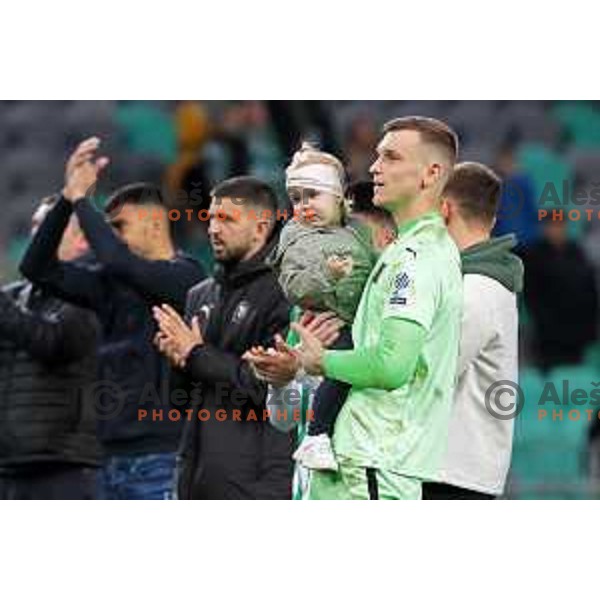 Matevz Vidovsek during Prva Liga Telemach 2022-2023 football match between Olimpija and Tabor Sezana in SRC Stozice, Ljubljana, Slovenia on April 2, 2023