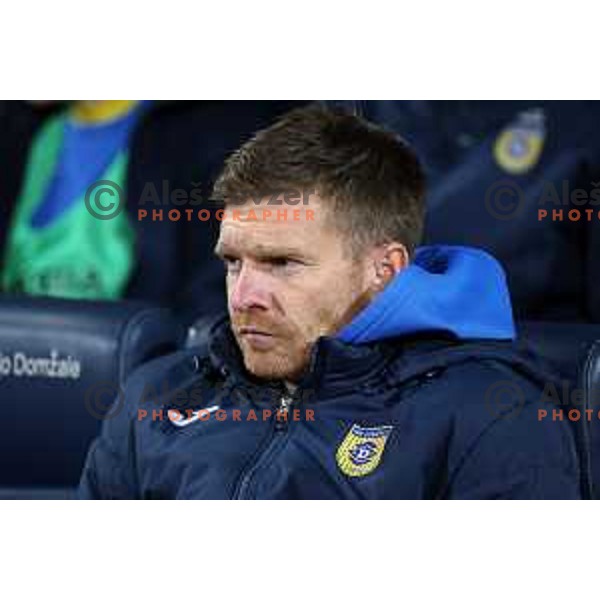 Simon Rozman, head coach of Domzale in action during Prva Liga Telemach 2022-2023 football match between Domzale and Mura in Domzale, Slovenia on April 2, 2023