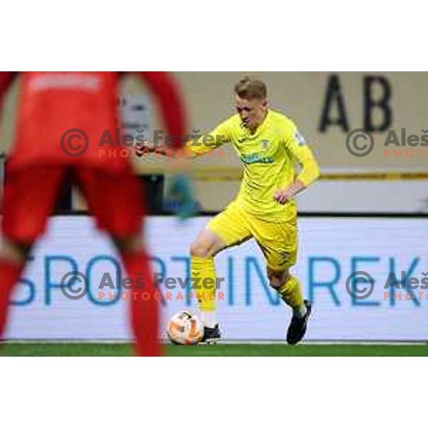 Benjamin Markus in action during Prva Liga Telemach 2022-2023 football match between Domzale and Mura in Domzale, Slovenia on April 2, 2023