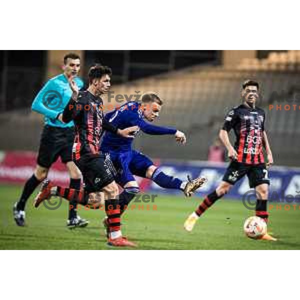 in action during Slovenia Cup football match between Maribor and Primorje eMundia in Ljudski vrt, Maribor, Slovenia on April 5, 2023. Photo: Jure Banfi