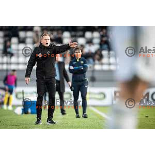 Darjan Slavic, assistant coach of Mura during Prva liga Telemach football match between Mura and Celje in Fazanerija, Murska Sobota, Slovenia on April 10, 2023. Photo: Jure Banfi