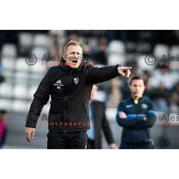 Darjan Slavic, assistant coach of Mura during Prva liga Telemach football match between Mura and Celje in Fazanerija, Murska Sobota, Slovenia on April 10, 2023. Photo: Jure Banfi