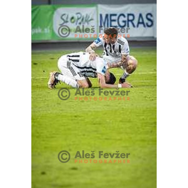 Mirlind Daku disappointed during Prva liga Telemach football match between Mura and Celje in Fazanerija, Murska Sobota, Slovenia on April 10, 2023. Photo: Jure Banfi