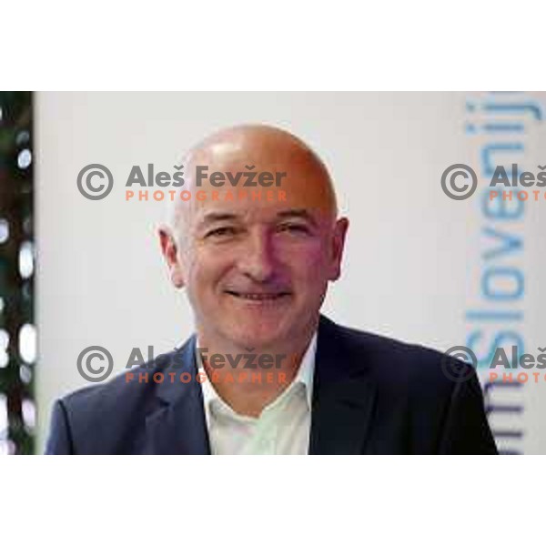 Bogdan Fink at press conference of 29.Dirka po Sloveniji - Tour of Slovenia in Ljubljana, Slovenia on April 12, 2023