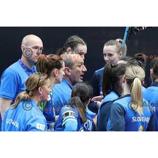 Dragan Adzic in action during World Cup 2023 Qualification match between Slovenia and Italy in Ljubljana, Slovenia on April 12, 2023 