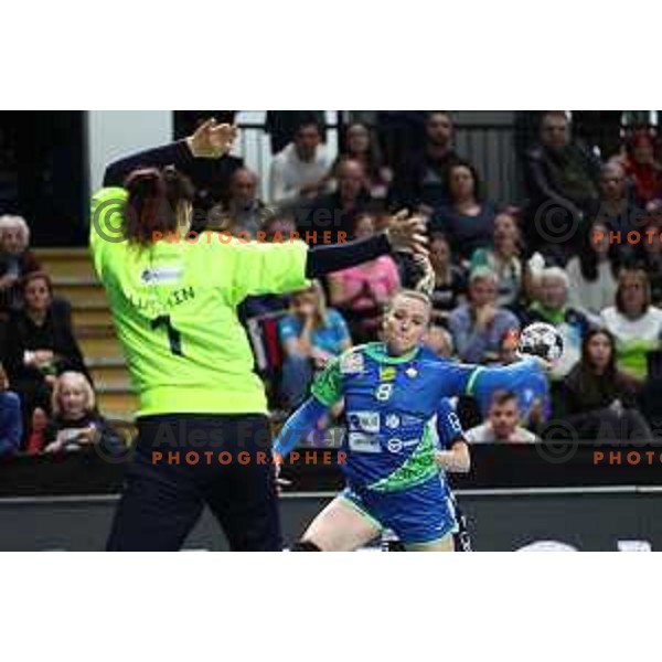Ema Markovic in action during World Cup 2023 Qualification match between Slovenia and Italy in Ljubljana, Slovenia on April 12, 2023 