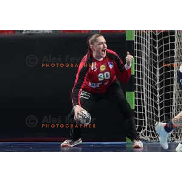 Tajda Tripkovic in action during World Cup 2023 Qualification match between Slovenia and Italy in Ljubljana, Slovenia on April 12, 2023 