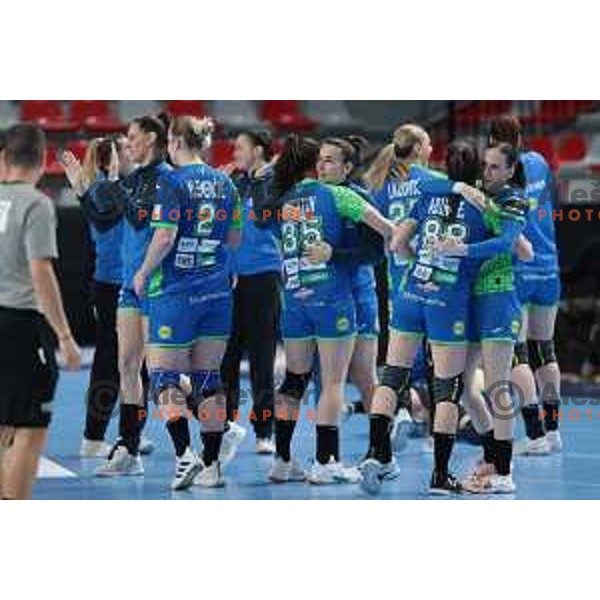 in action during World Cup 2023 Qualification match between Slovenia and Italy in Ljubljana, Slovenia on April 12, 2023