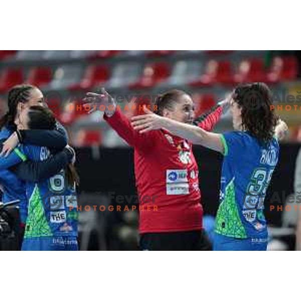 Tajda Tripkovic in action during World Cup 2023 Qualification match between Slovenia and Italy in Ljubljana, Slovenia on April 12, 2023 