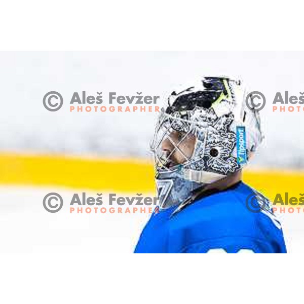 in action during friendly ice hockey match between Slovenia and Poland in Ledna Dvorana, Maribor, Slovenia on April 13, 2023. Photo: Jure Banfi
