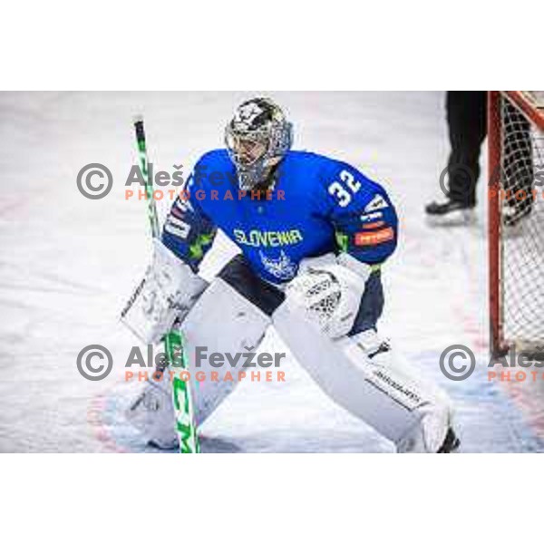 in action during friendly ice hockey match between Slovenia and Poland in Ledna Dvorana, Maribor, Slovenia on April 13, 2023. Photo: Jure Banfi
