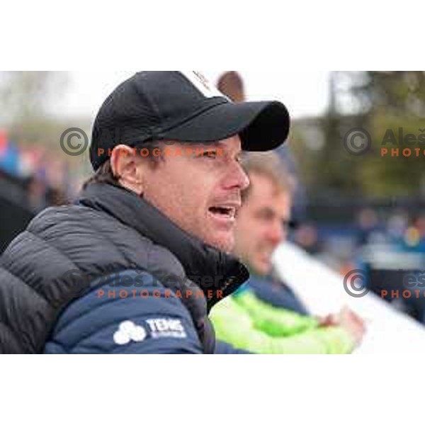 Blaz Kavcic Kaljut during Bilie Jean King Cup between Slovenia and Romania in SRC Bonifika, Koper, Slovenia on April 14, 2023