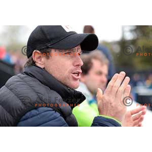 Blaz Kavcic Kaljut during Bilie Jean King Cup between Slovenia and Romania in SRC Bonifika, Koper, Slovenia on April 14, 2023