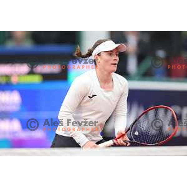 Tamara Zidansek (SLO) in action during Bilie Jean King Cup between Slovenia and Romania in SRC Bonifika, Koper, Slovenia on April 14, 2023