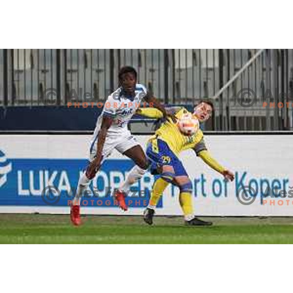 in action during Prva liga Telemach 2022-2023 football match between FC Koper and ND Gorica at SRC Bonifika, Koper, Slovenia on April 14, 2023
