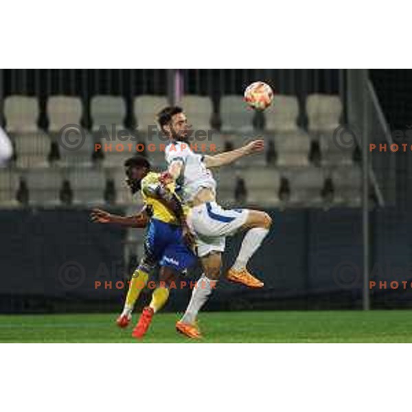 in action during Prva liga Telemach 2022-2023 football match between FC Koper and ND Gorica at SRC Bonifika, Koper, Slovenia on April 14, 2023
