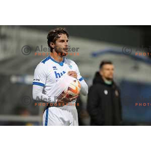 in action during Prva liga Telemach 2022-2023 football match between FC Koper and ND Gorica at SRC Bonifika, Koper, Slovenia on April 14, 2023