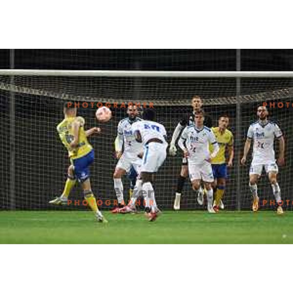 in action during Prva liga Telemach 2022-2023 football match between FC Koper and ND Gorica at SRC Bonifika, Koper, Slovenia on April 14, 2023
