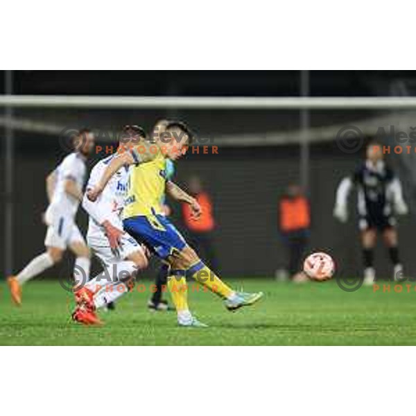 in action during Prva liga Telemach 2022-2023 football match between FC Koper and ND Gorica at SRC Bonifika, Koper, Slovenia on April 14, 2023