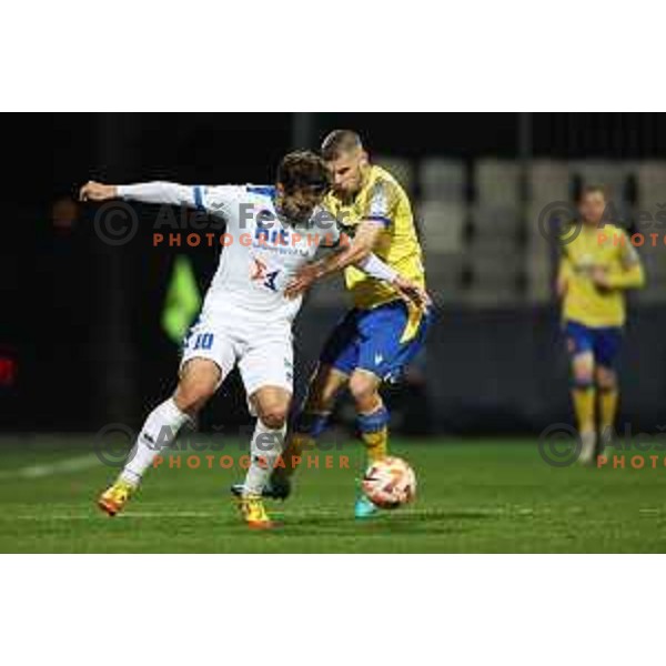 in action during Prva liga Telemach 2022-2023 football match between FC Koper and ND Gorica at SRC Bonifika, Koper, Slovenia on April 14, 2023