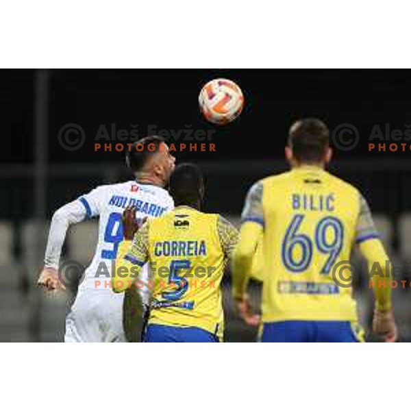 in action during Prva liga Telemach 2022-2023 football match between FC Koper and ND Gorica at SRC Bonifika, Koper, Slovenia on April 14, 2023