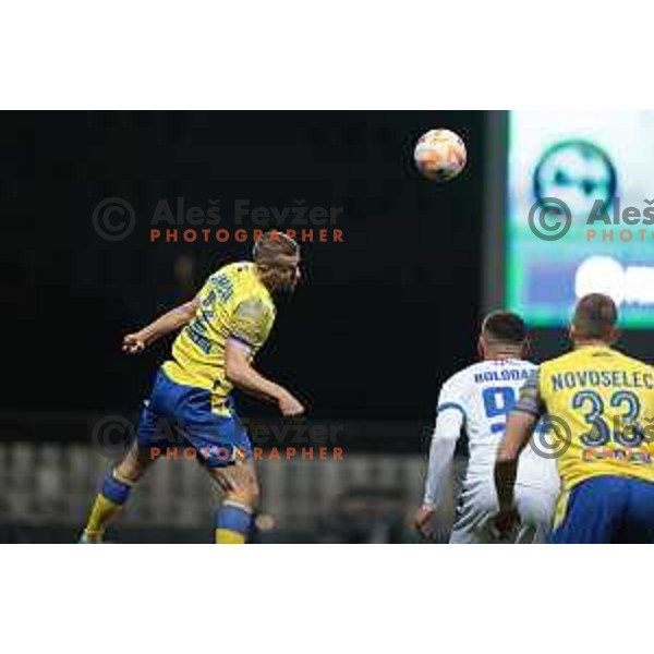 in action during Prva liga Telemach 2022-2023 football match between FC Koper and ND Gorica at SRC Bonifika, Koper, Slovenia on April 14, 2023