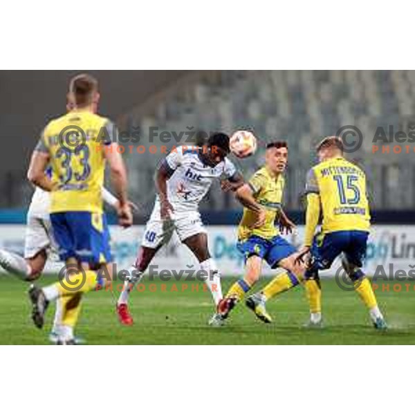 in action during Prva liga Telemach 2022-2023 football match between FC Koper and ND Gorica at SRC Bonifika, Koper, Slovenia on April 14, 2023
